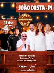 Brasas do Forró, Moleca 100 Vergonha, João Filho e Banda, João Costa, Festejos, bandas