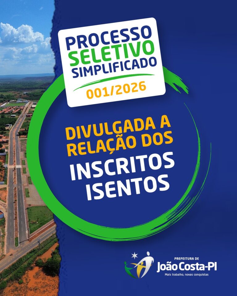 Divulgação do Resultado dos Pedidos de Isenção – Edital 001/2026