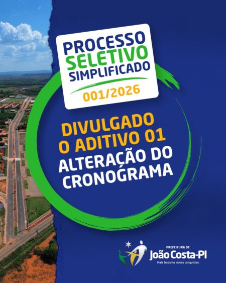 COMUNICADO IMPORTANTE: Alteração no Cronograma do Edital nº 001/2026