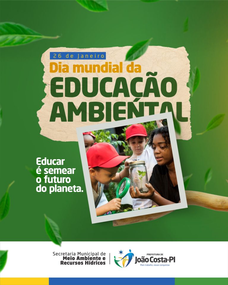 João Costa celebra o Dia Mundial da Educação Ambiental com mensagem sobre o futuro do planeta